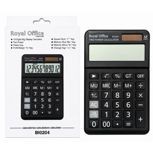 CALCOLATRICE ROYAL OFFICE BIG 12 CIFRE BI-0204